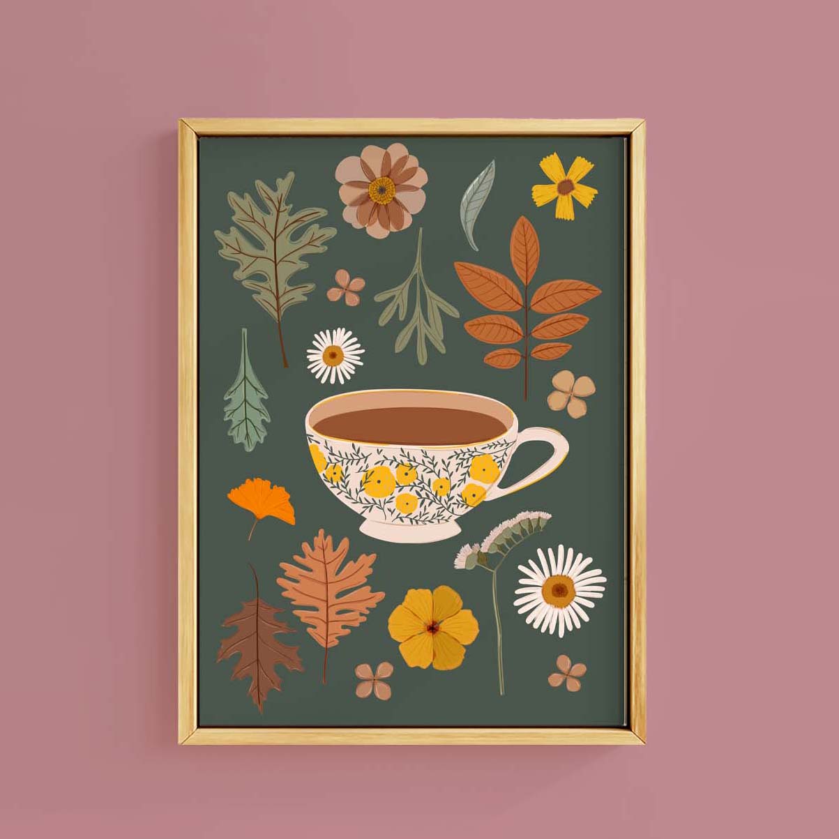 AUTUMN TEA LEAVES PRINT