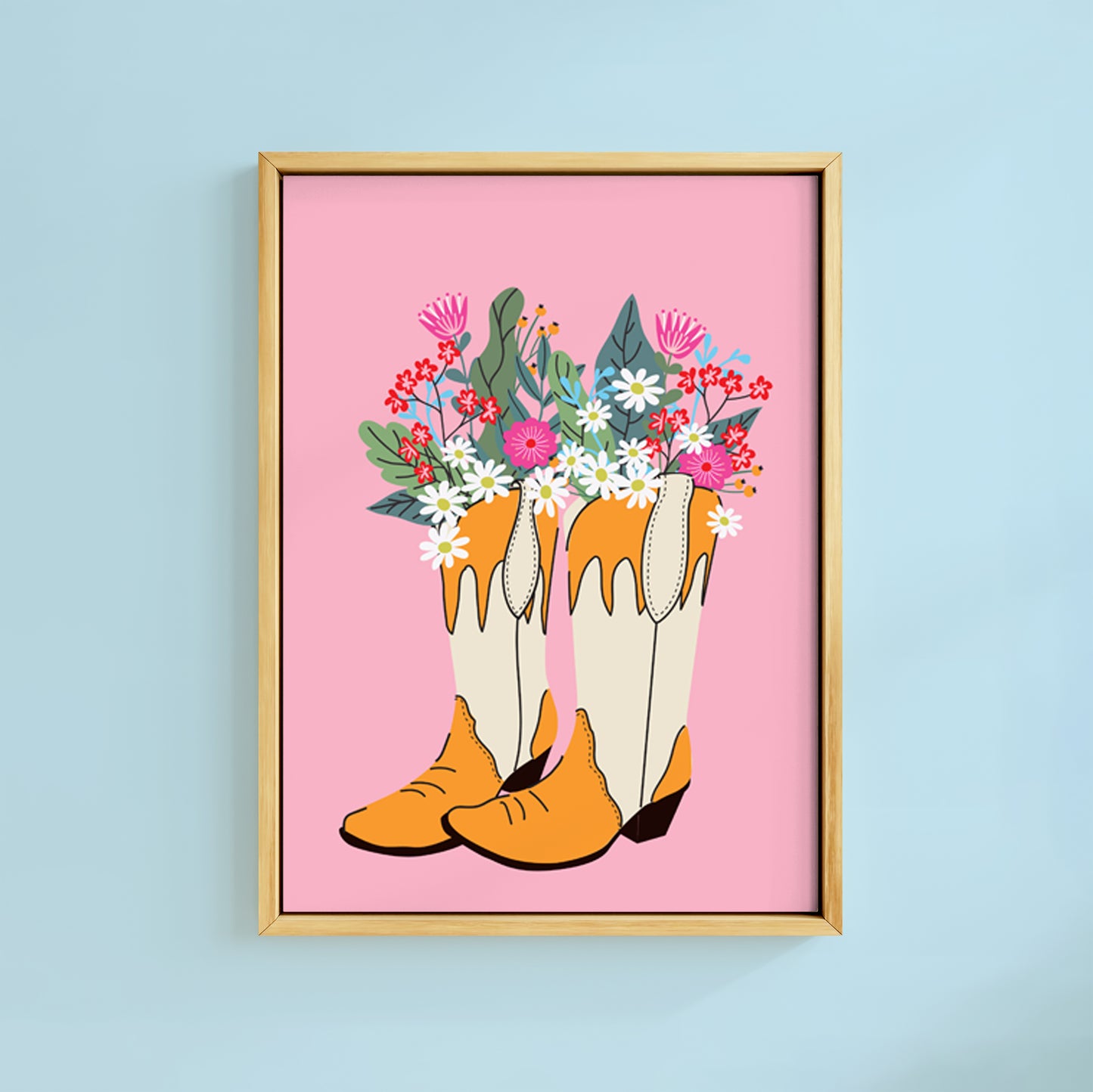 THESE COWBOY BOOTS PRINT