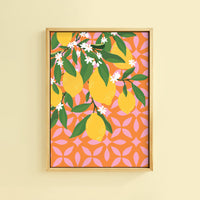 SQUEEZE THE DAY LEMONS PRINT