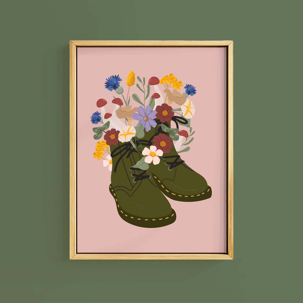 WOODLAND MUSHROOM DM BOOT PRINT