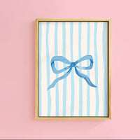 COQUETTE BLUE BOW PRINT