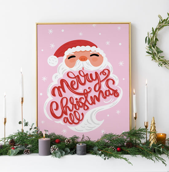 RETRO SANTA PRINT