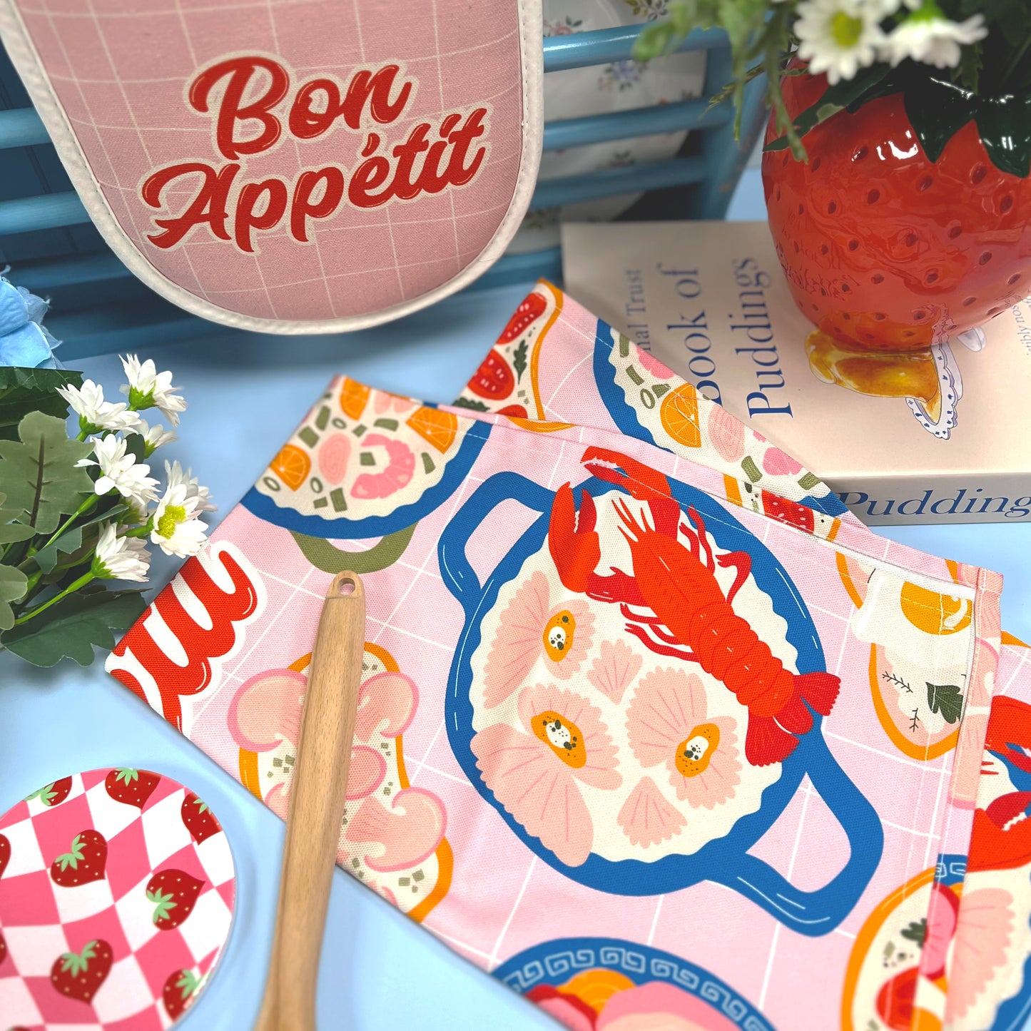 Load image into Gallery viewer, BON APPETIT - DOUBLE OVEN GLOVE
