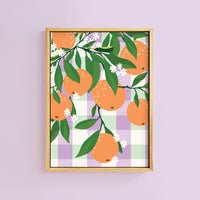 ORANGE TREE PRINT