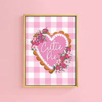 CUTIE PIE COOKIE GINGHAM PRINT