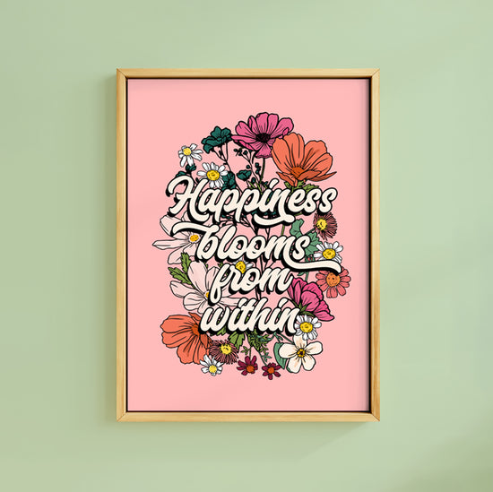 HAPPINESS BLOOMS DUSK PRINT