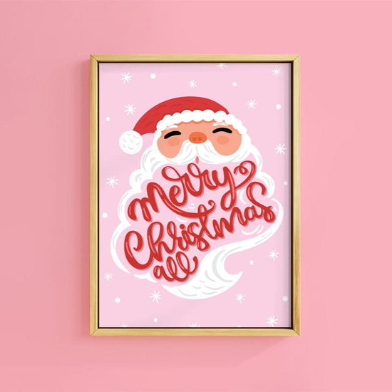 RETRO SANTA PRINT