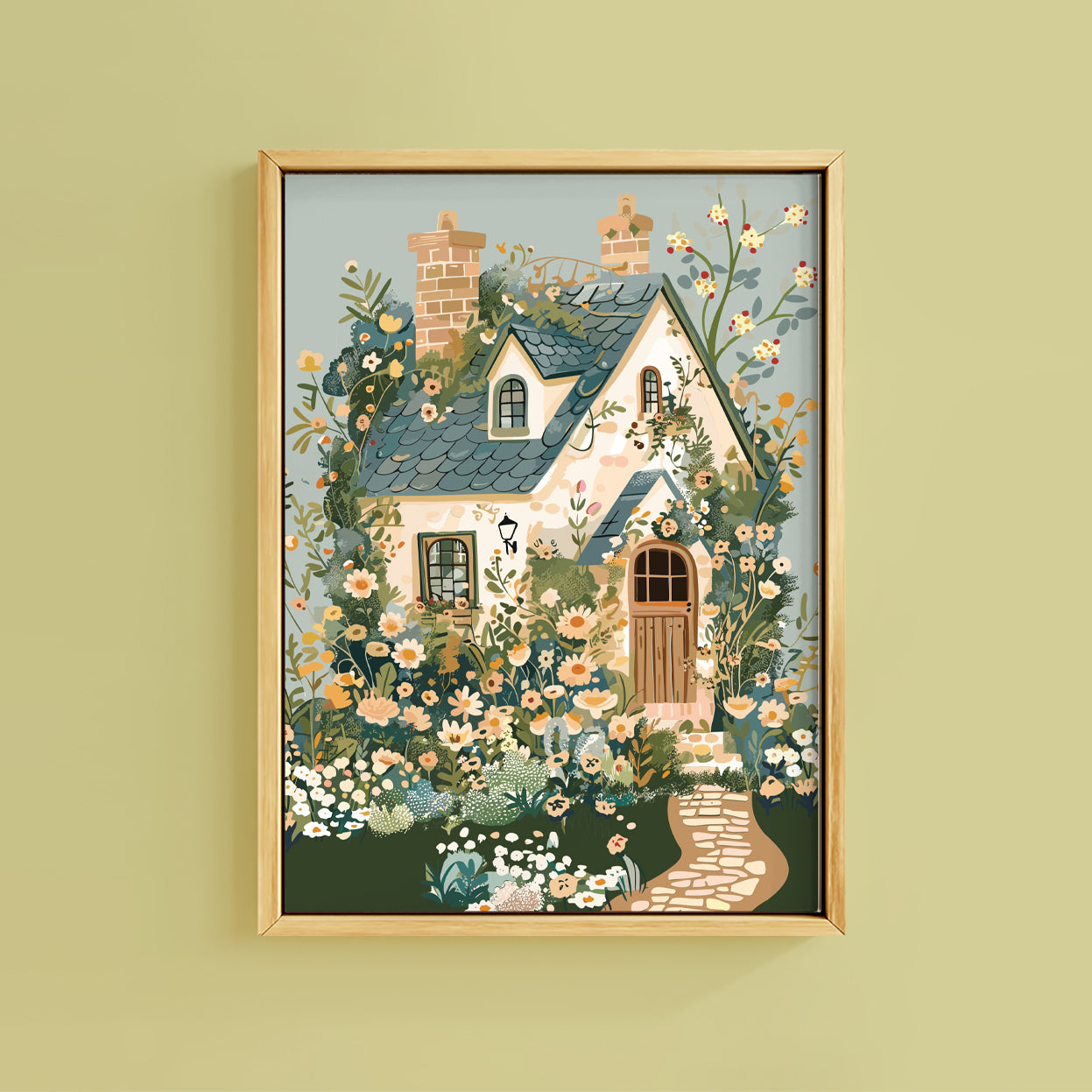 ENGLISH COTTAGE PRINT