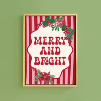 MERRY AND BRIGHT PRINT