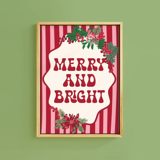 MERRY AND BRIGHT PRINT