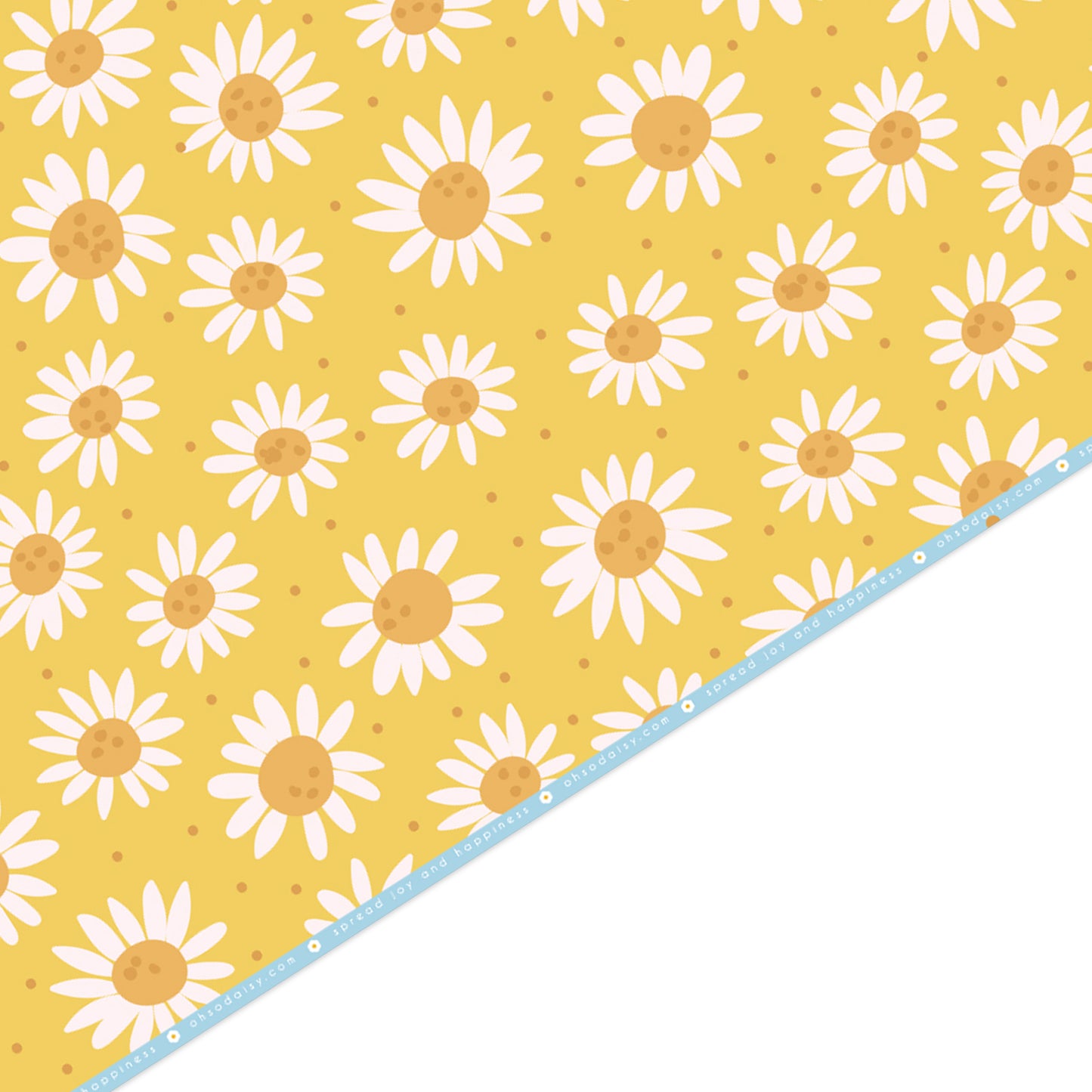 BLOOMING LOVELY DAISY GIFT WRAP SHEET