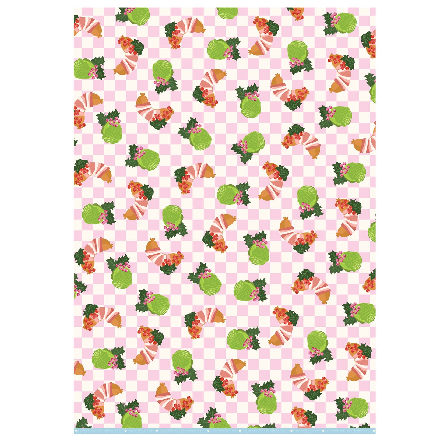 PIGS IN BLANKETS GIFT WRAP SHEET