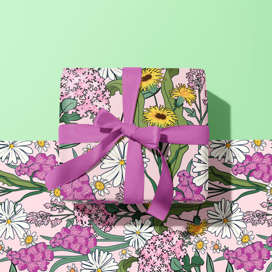 COTTAGE GARDEN DUSK GIFT WRAP SHEET