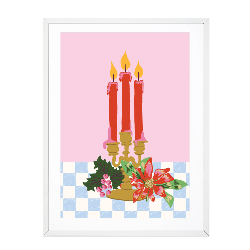 COLOURFUL CANDLES PRINT