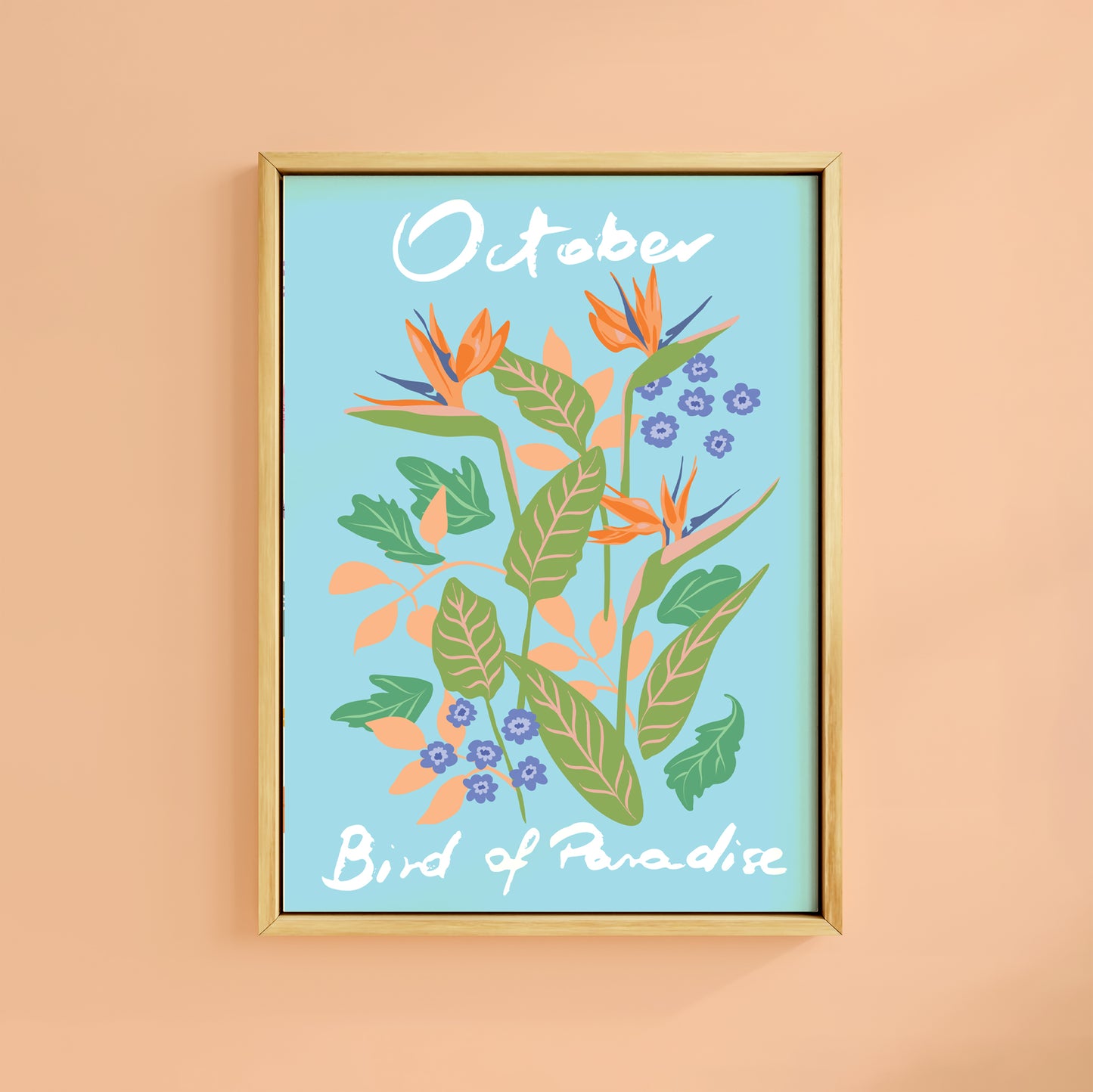 OCTOBER BIRD OF PARADISE BIRTH FLOWER