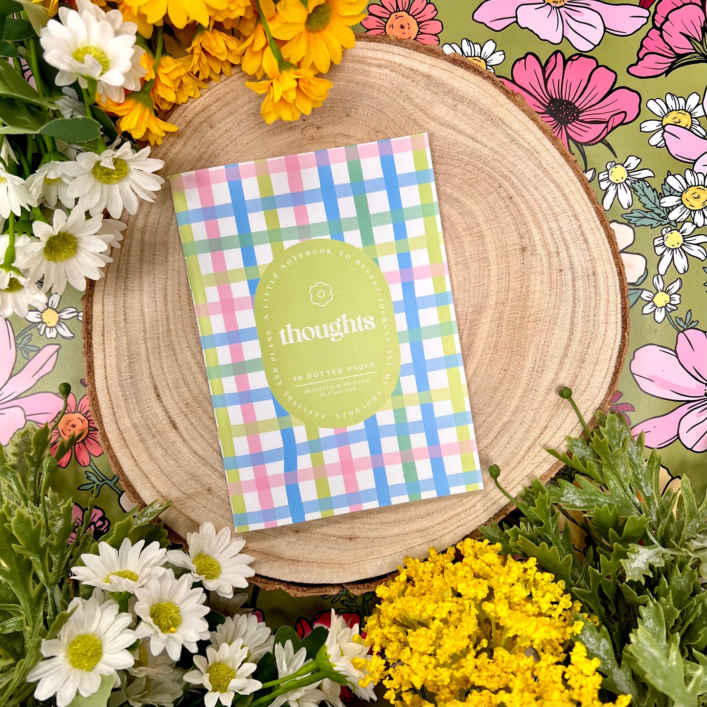 PICNIC GINGHAM A6 SOFTCOVER JOTTER NOTEBOOK