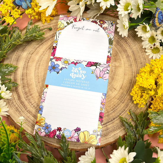 SHE’S A WILDFLOWER - DL SHOPPING LIST NOTEPAD