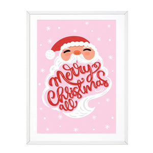 RETRO SANTA PRINT