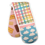 RAINBOW GINGHAM - DOUBLE OVEN GLOVE