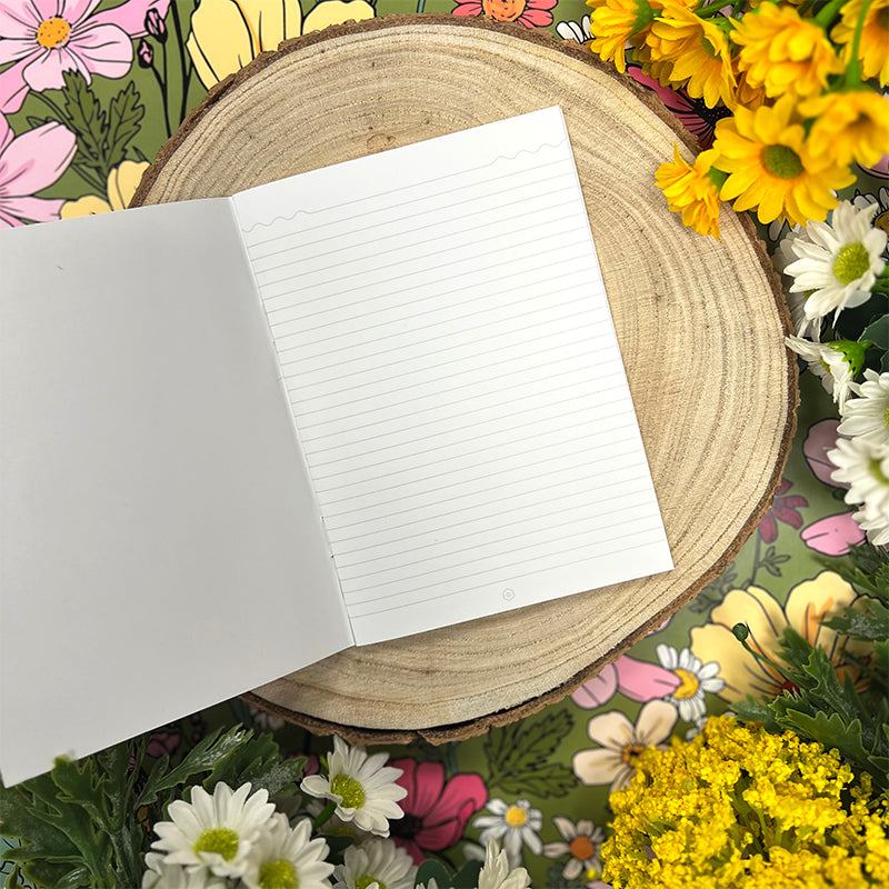 WILDFLOWER A6 SOFTCOVER JOTTER NOTEBOOK