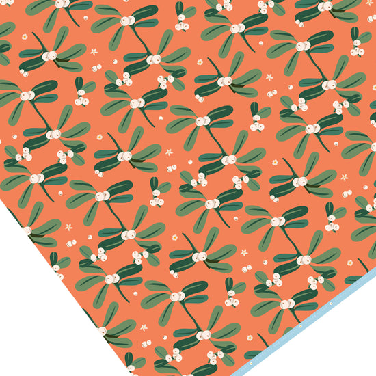 MISTLETOE CHRISTMAS GIFT WRAP SHEET