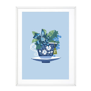 
            
                Load image into Gallery viewer, CHRISTMAS TEA POINSETTIA PRINT
            
        