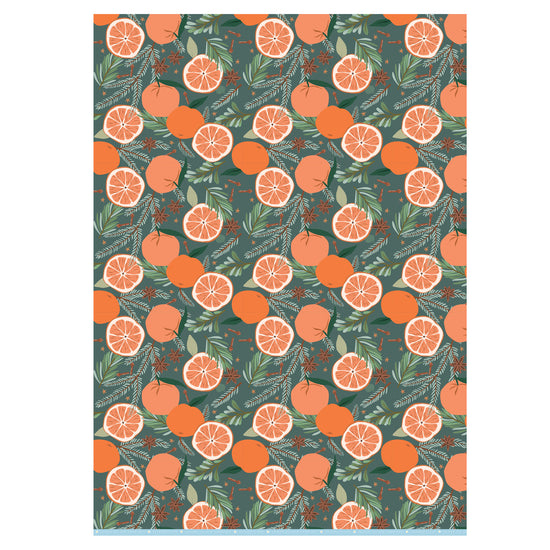 CLEMENTINE CHRISTMAS GIFT WRAP SHEET