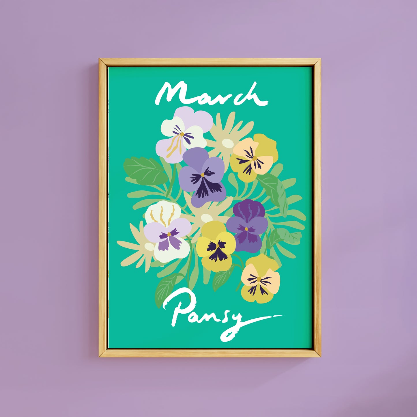 MARCH PANSY BIRTH FLOWER