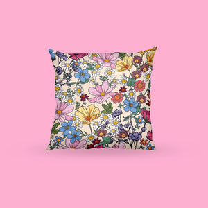 
            
                Load image into Gallery viewer, SHE&amp;#39;S A WILDFLOWER SQUARE CUSHION
            
        