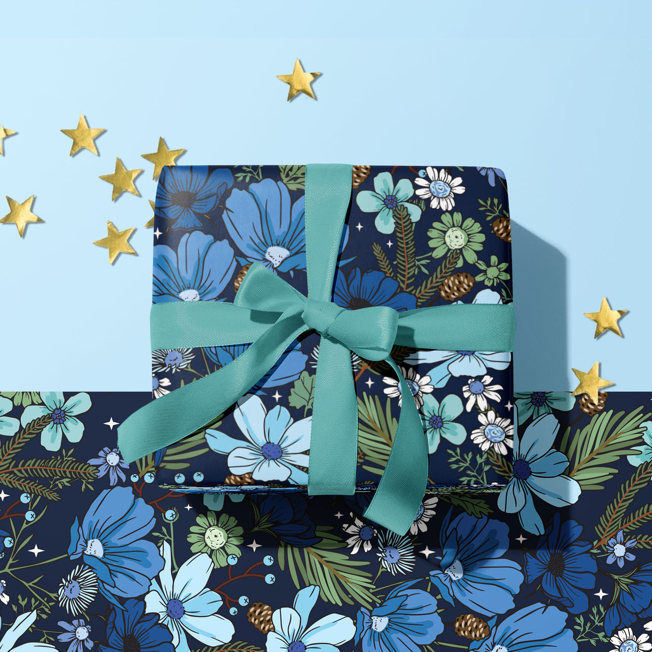 CELESTIAL WILDFLOWER GIFT WRAP SHEET