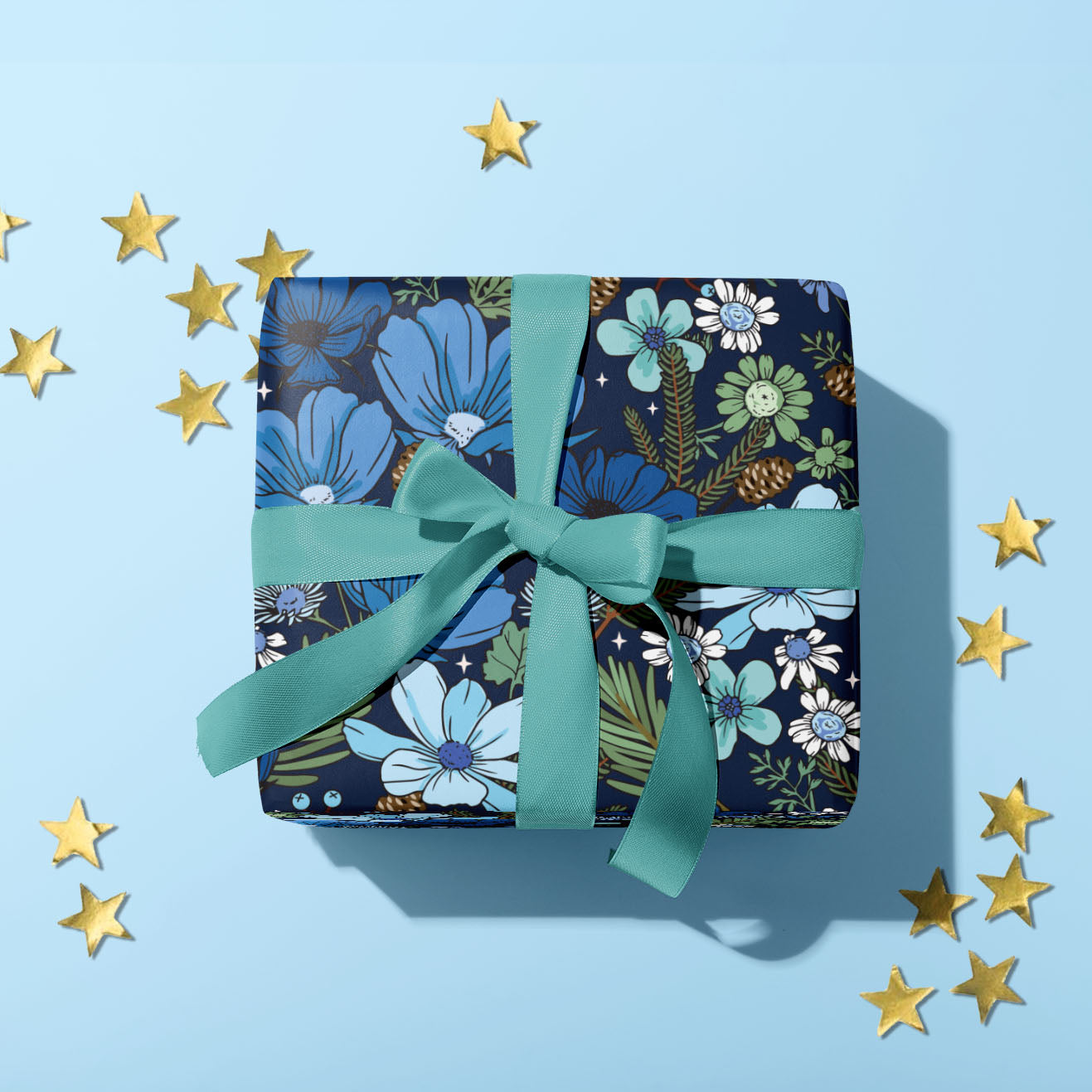 CELESTIAL WILDFLOWER GIFT WRAP SHEET