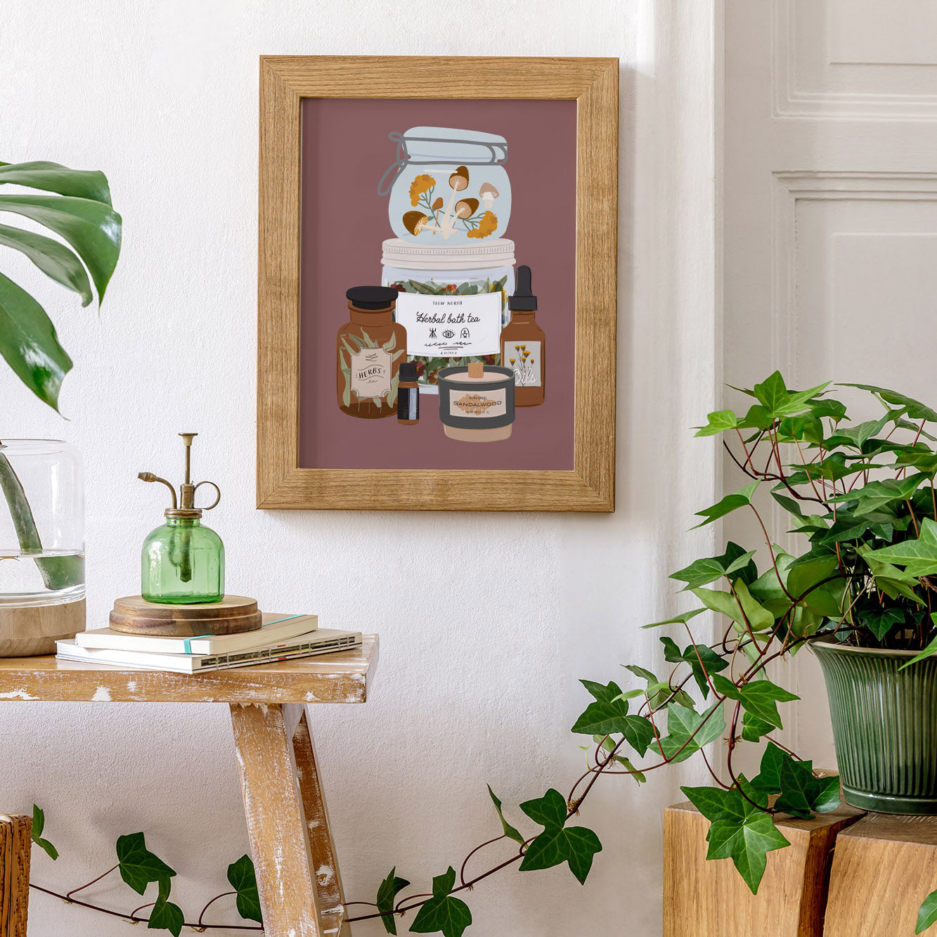 HERBS LOTIONS & POTIONS PRINT