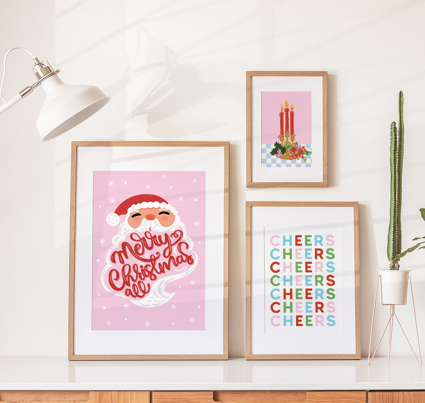 RETRO SANTA PRINT