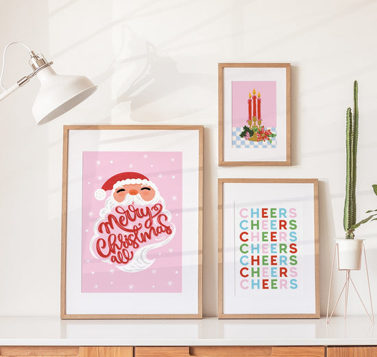 RETRO SANTA PRINT