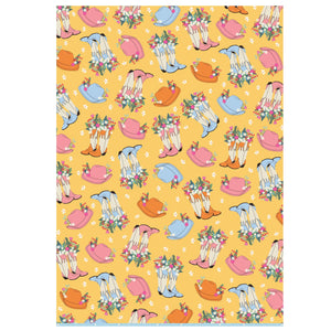 
            
                Load image into Gallery viewer, HOWDY COWGIRL GIFT WRAP SHEET
            
        