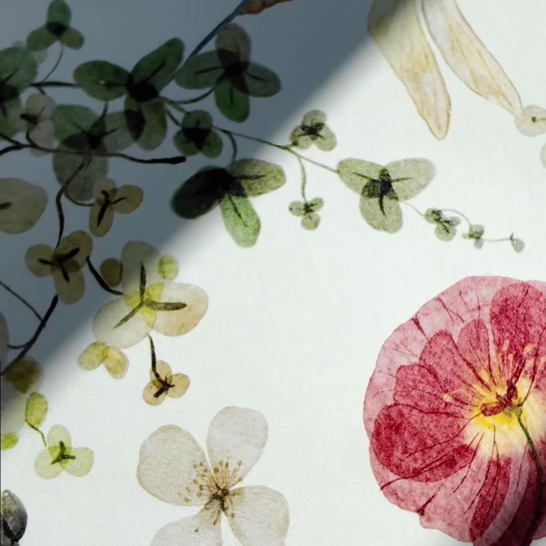 Secret Garden Cream Hand Painted Wallpaper