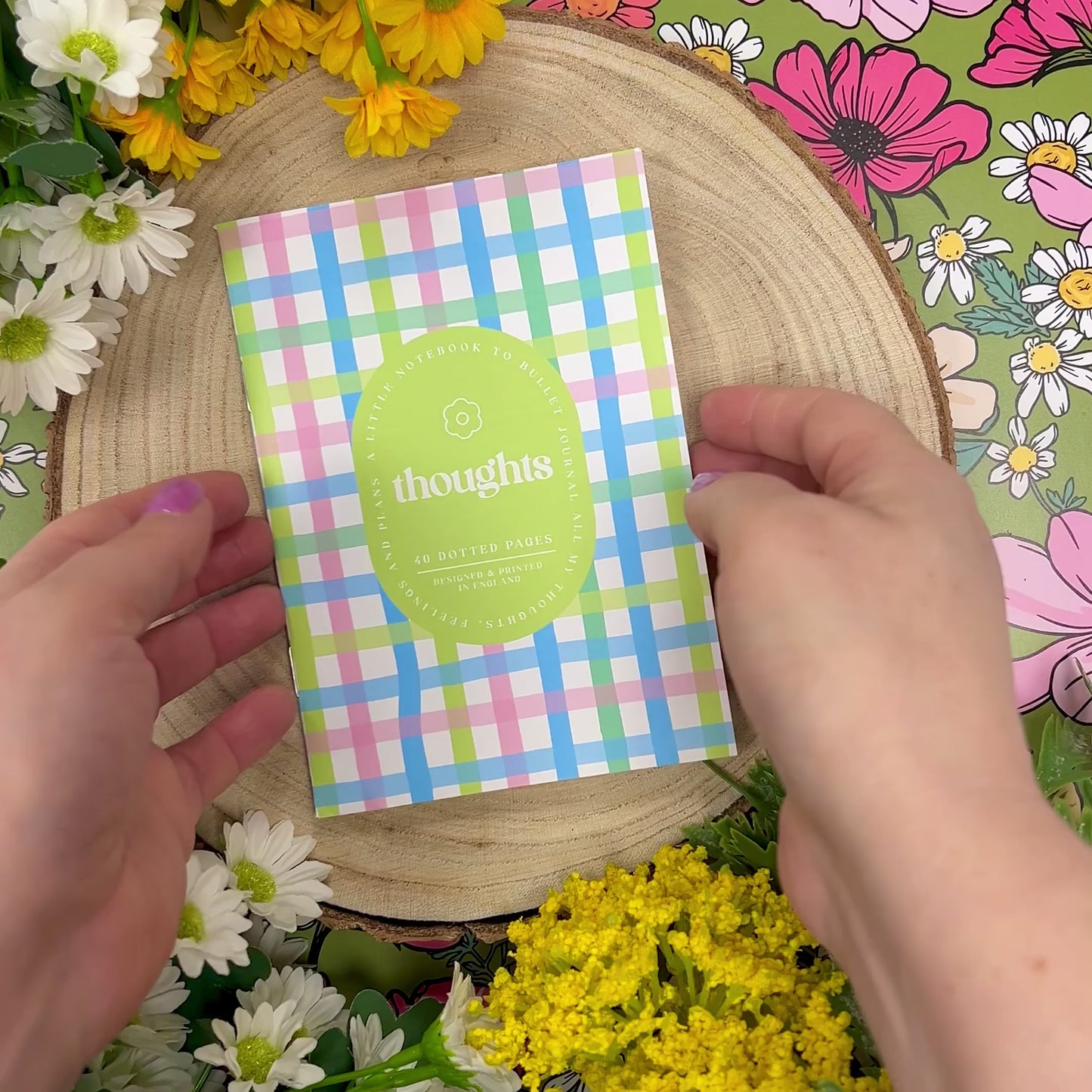 PICNIC GINGHAM A6 SOFTCOVER JOTTER NOTEBOOK