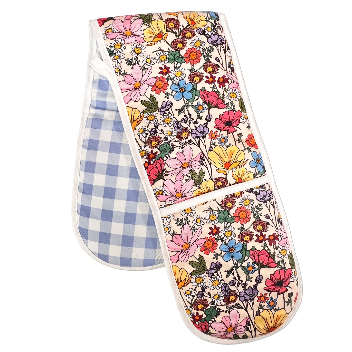 Load image into Gallery viewer, SHE&amp;#39;S A WILDFLOWER - DOUBLE OVEN GLOVE
