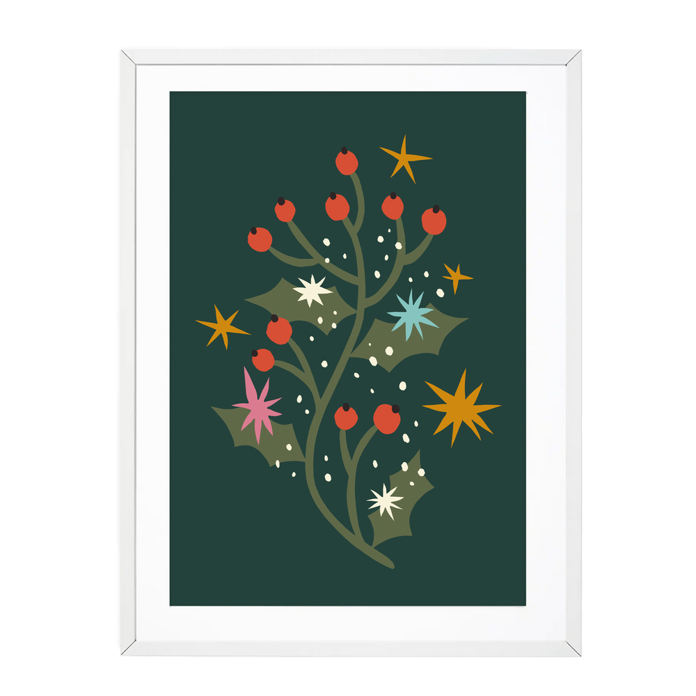 
            
                Load image into Gallery viewer, HOLLY BERRY SPRIG PRINT
            
        
