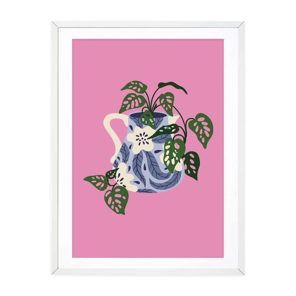 
            
                Load image into Gallery viewer, PAINTED JUG MONKEY MONSTERA
            
        