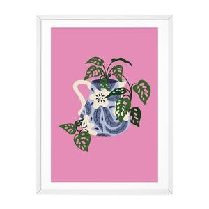 
            
                Load image into Gallery viewer, PAINTED JUG MONKEY MONSTERA
            
        