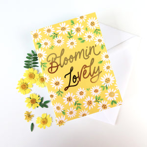 
            
                Load image into Gallery viewer, BLOOMIN&amp;#39; LOVELY FOIL GREETINGS CARD
            
        