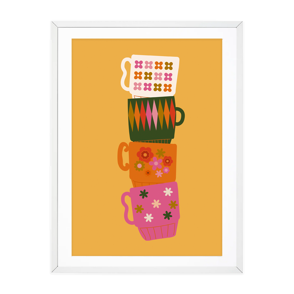 
            
                Load image into Gallery viewer, TEA CUPS STACKED - RETRO
            
        