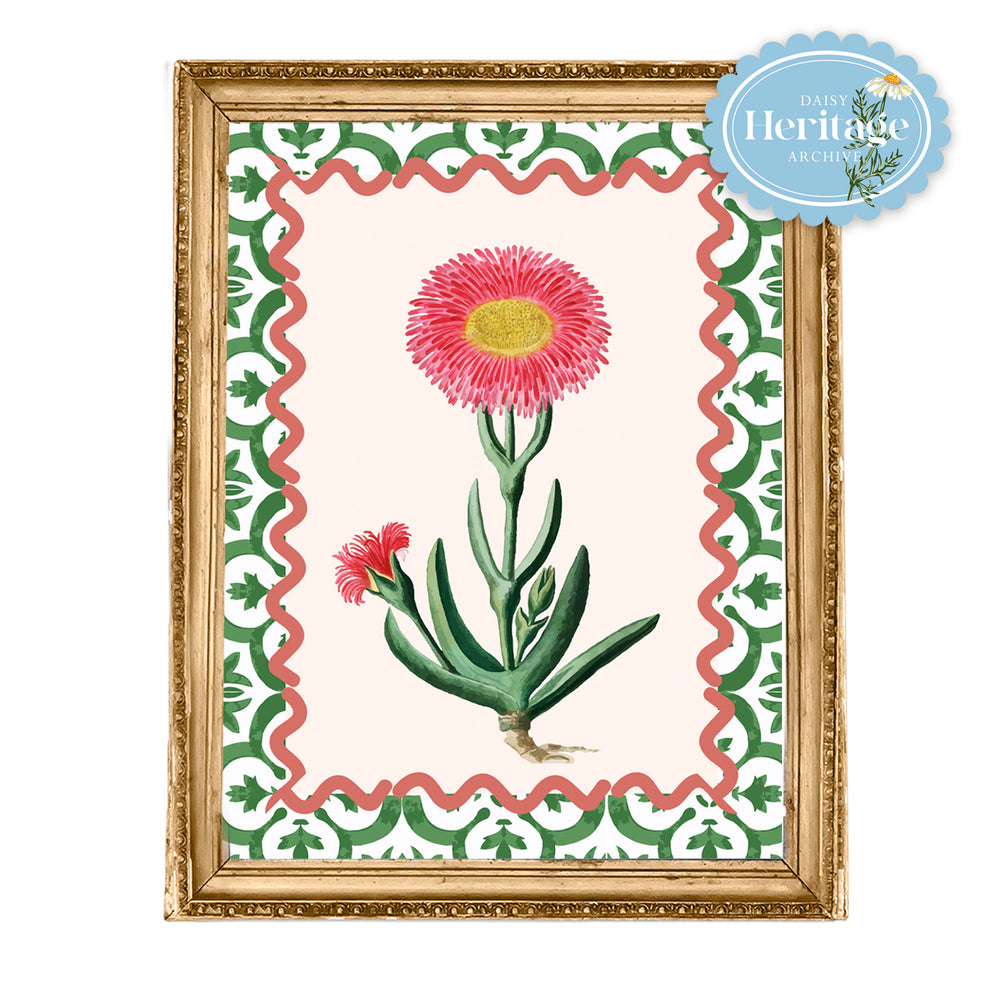 
            
                Load image into Gallery viewer, FLOWER STUDY ON GREEN TILE
            
        