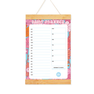 
            
                Load image into Gallery viewer, RETRO FLORAL A4 DAILY PLANNER WHITEBOARD
            
        
