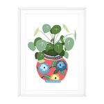 CHINESE LEAF BOTANICAL VASE