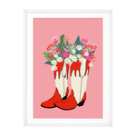 THESE COWBOY BOOTS RED