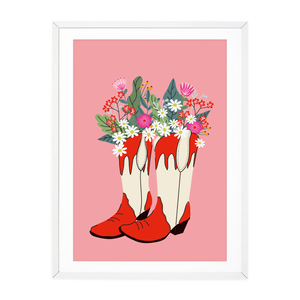 THESE COWBOY BOOTS RED