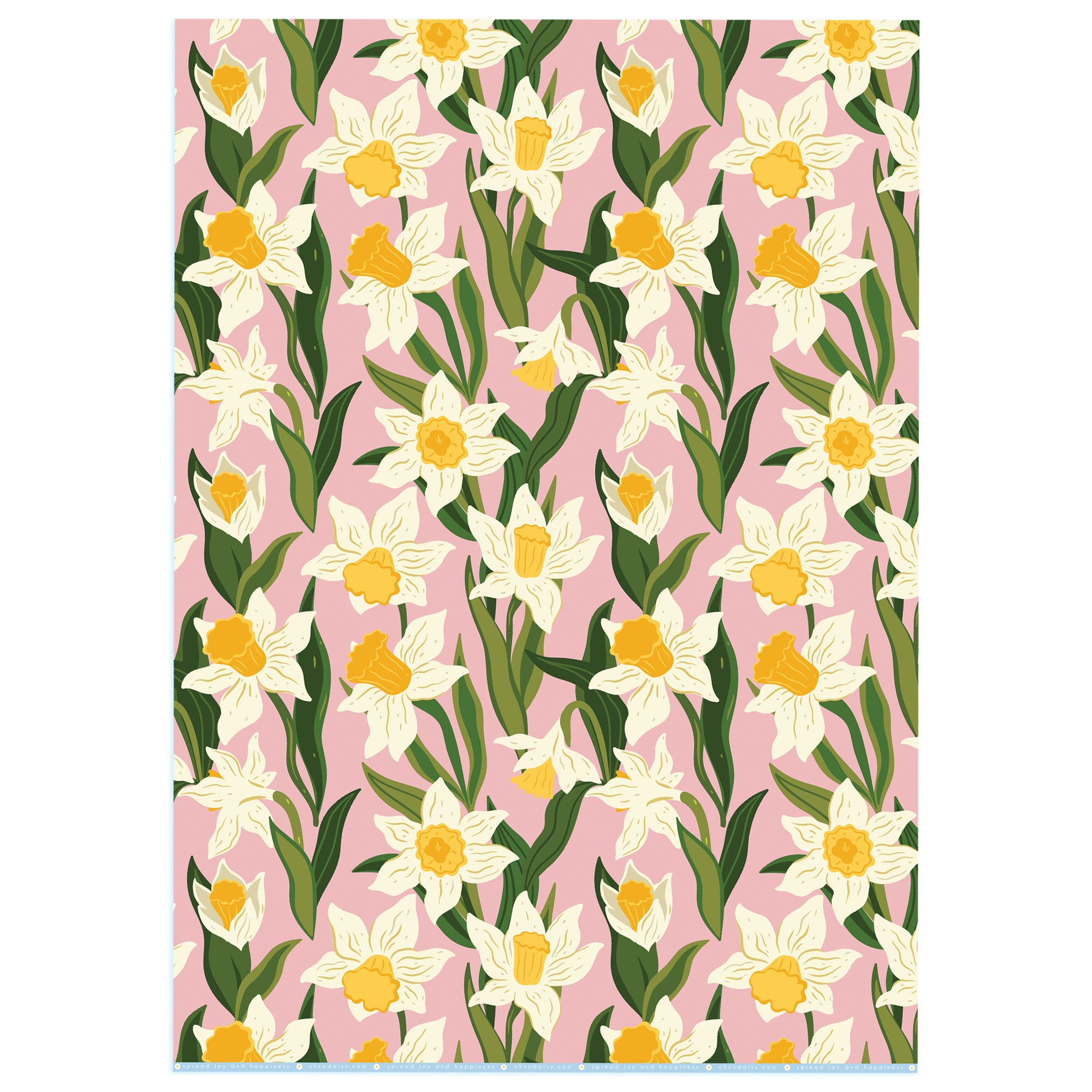 DAFFODIL GIFT WRAP SHEET OhSoDaisy