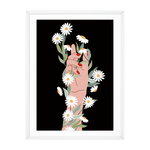 WRAPPED IN DAISIES BLACK